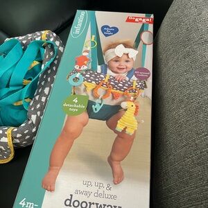Infantino Go Gaga! Doorway Jumper with Colorful Toys